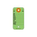 Asp Colored KeyTags w/ Rings, 1 3/8"X2 3/4", 500 Per Bx(Form #Ct-5):Green Pk 1491